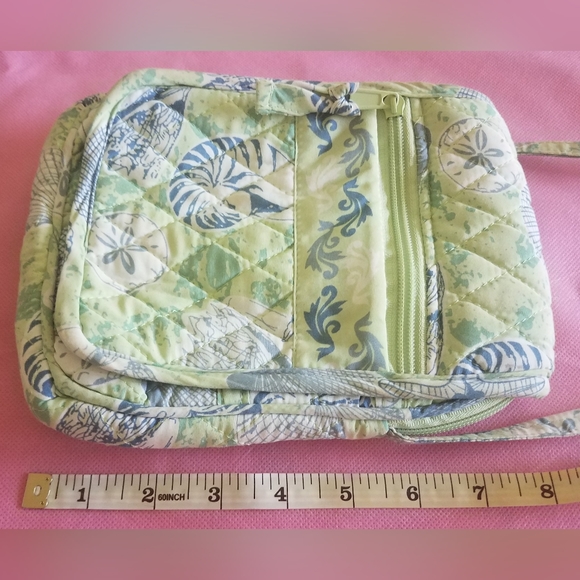 EUC Seashell Blue & Green Crossbody Bag - Picture 12 of 14